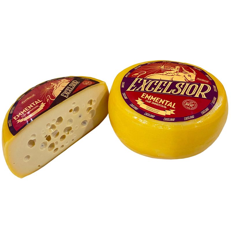 

Сыр полутвёрдый Excelsior Emmental 45% вес