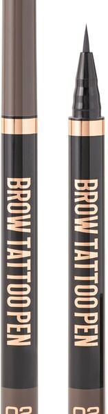 Фломастер для бровей Stellary Brow tattoo pen стойкий с эффектом микроблейдинга Темно-коричневый