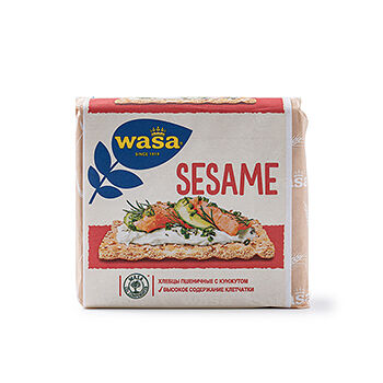 Хлебцы пшеничные Wasa Sesame с посыпкой из жареного кунжута