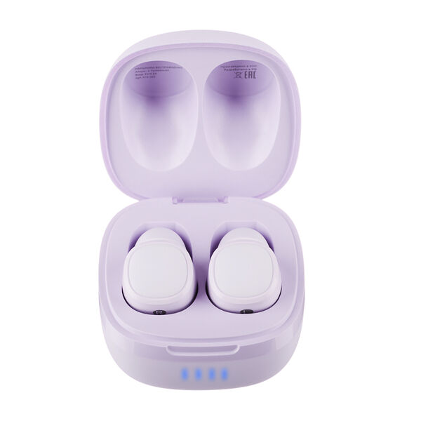 By наушники беспроводные tws style, 40/400мач, bt: 5.0, сиреневый