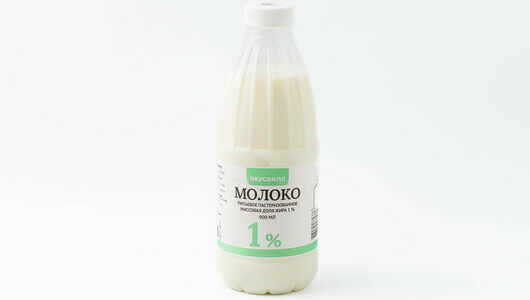 Молоко 1% в бутылке