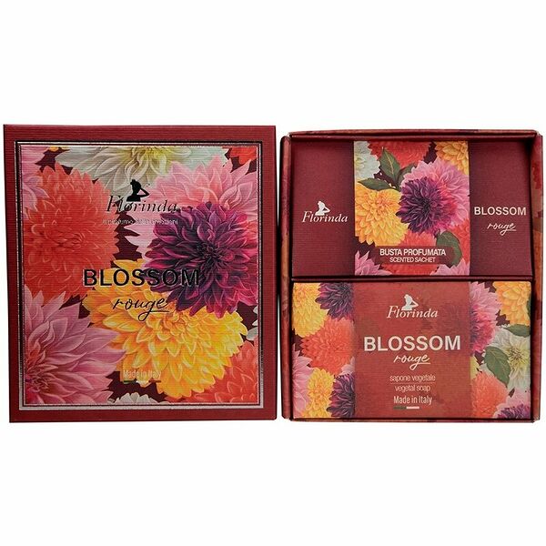 Набор Florinda Алые цветы: мыло 200 г + саше ароматическое, 3 шт