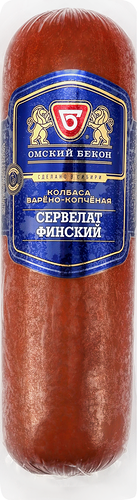 Колбаса варено-копченая Омский Бекон Сервелат Финский 500 г
