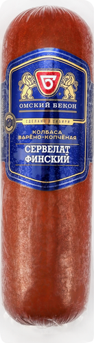 

Колбаса варено-копченая Омский Бекон Сервелат Финский 500 г