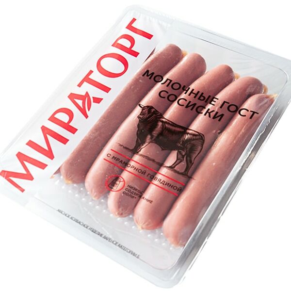Сосиски Мираторг Молочные 350г