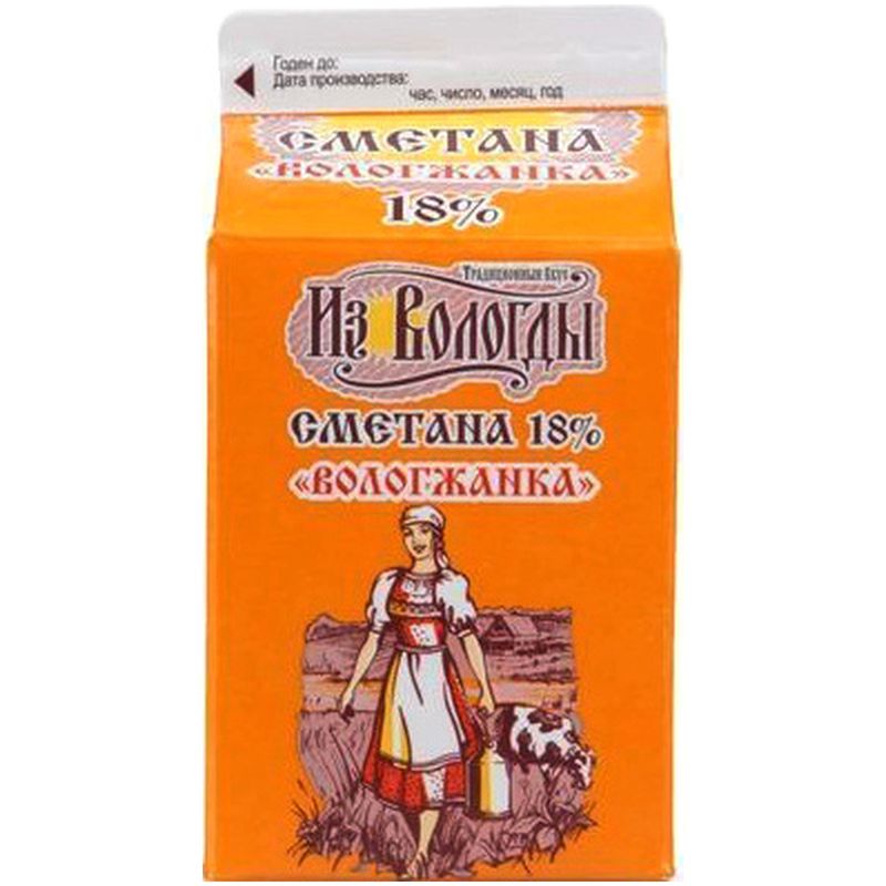 

Сметана Вологжанка 18% Из Вологды 470 г