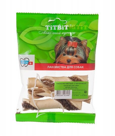 TiTBiT Палочки витые с начинкой мягкая упаковка
