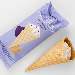 Пломбир Чернослив с грецким орехом в ваф. рожке Продукт замороженный 