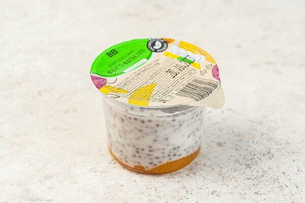 Десерт кокосовый с семенами чиа Манго-маракуйя 