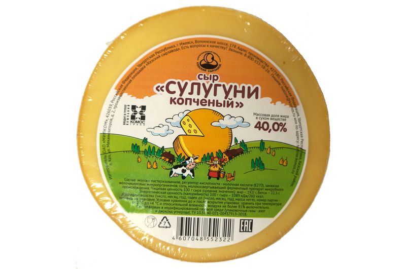

Сыр Кезский сырзавод Сулугуни копченый 40% вес