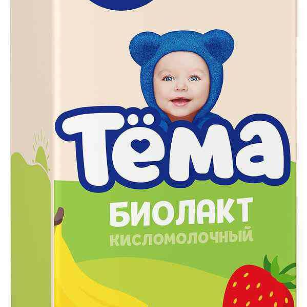 Биолакт Тёма Клубника-Банан, 3% 206 г