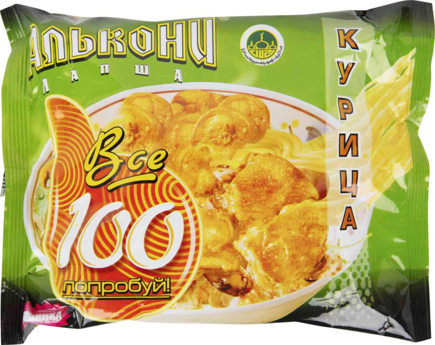 

Лапша быстрого приготовления Алькони Все 100 Курица