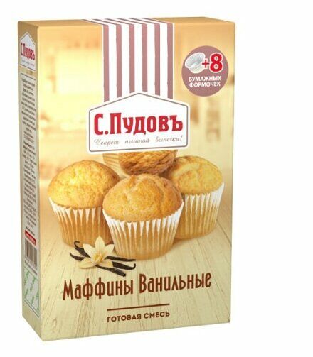 Смесь для выпечки С.Пудовъ Маффины ванильные