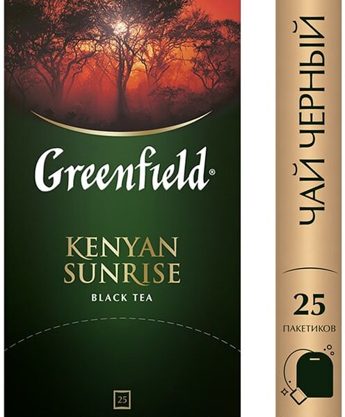 Чай черный Greenfield Kenyan Sunrise в пакетиках, 25 шт.