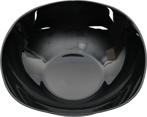 Салатник Homeclub Quadro Classic Black 23 см, стекло