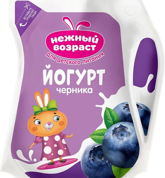 Йогурт Нежный возраст черника 1.5% 200г