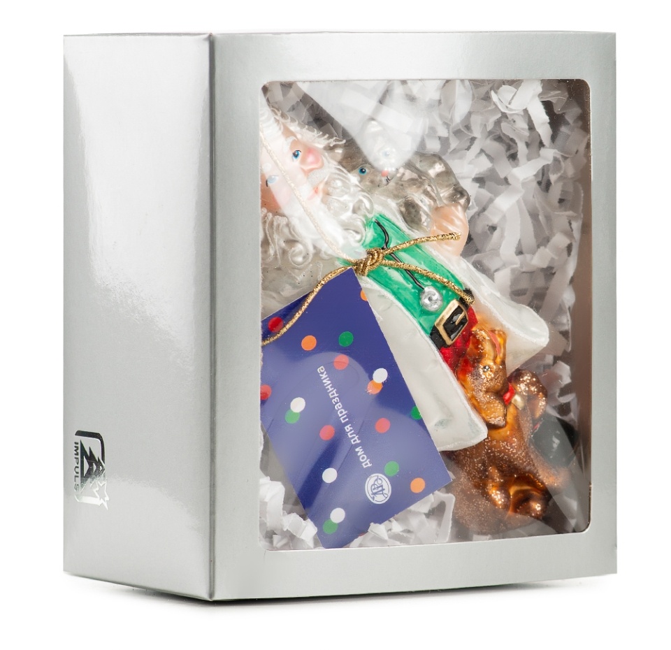 

Игрушка для елки Impuls Коллекция Традиции Санта-ветеринар с домашними животными