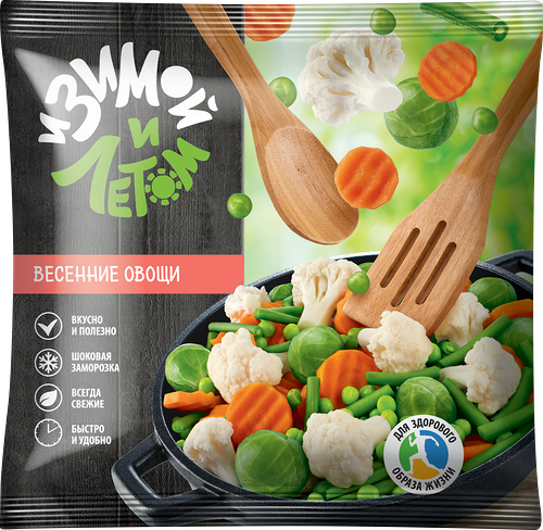 Смесь овощная замороженная И зимой и летом Весенние овощи 400г