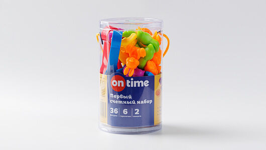 Набор счетный ON TIME Животные 36 фигурок