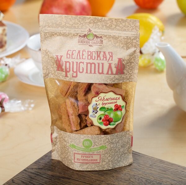 Пастила Белевские сладости Белёвская Хрустила яблочная с брусникой