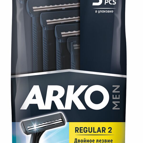 Станок для бритья Arko Т2 Pro одноразовый 2 лезвия, 5 шт
