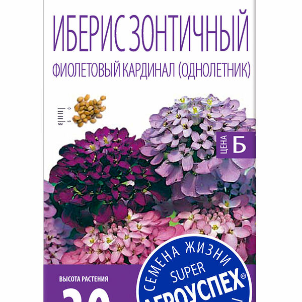 Семена Иберис Фиолетовый кардинал ТМ Агроуспех