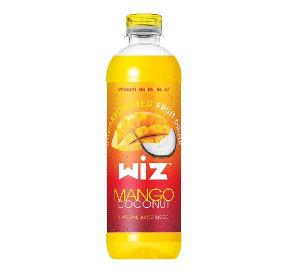 

Напиток негазированный Wiz Mango Coconut с соком Манго, кокос 0.5 л