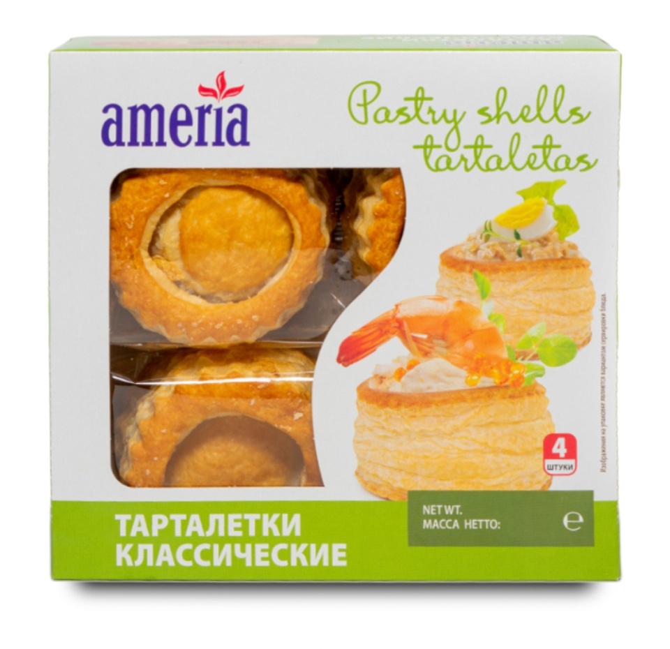 

Тарталетки Ameria классические 4 шт.