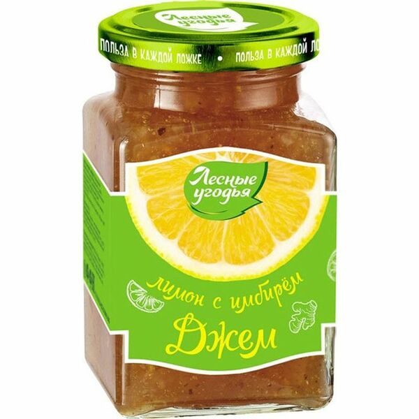 Джем Лесные угодья лимонный с имбирём, 300г