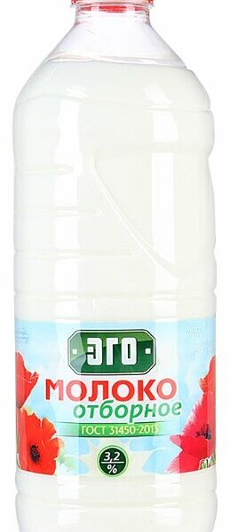Молоко Эго, отборное 3.2% 1.7 л