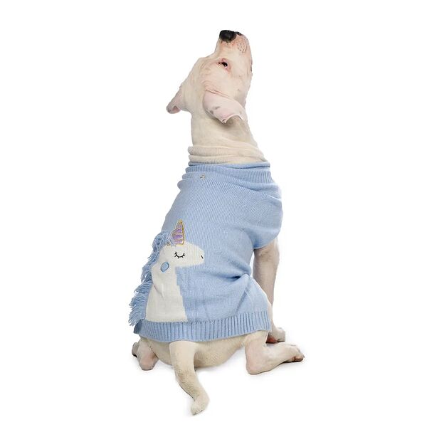 Свитер для собак 2XL голубой (унисекс)