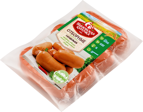 

Сардельки варёные Павловская Курочка Отборные из мяса птицы 400 г