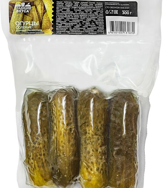 Огурцы солёные Традиции вкуса 300 г