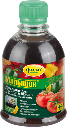

Удобрение органоминеральное для томатов и перцев ФАСКО Малышок, 250мл