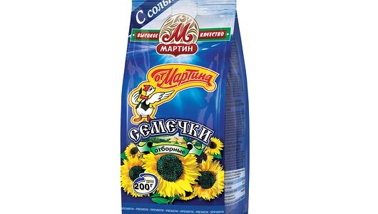 Семечки от Мартина подсолнечника отборные с морской солью, 200г