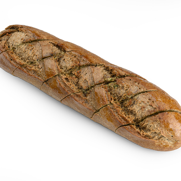 Багет ржаной ЛЕНТА FRESH с чесноком, половинка, 190г