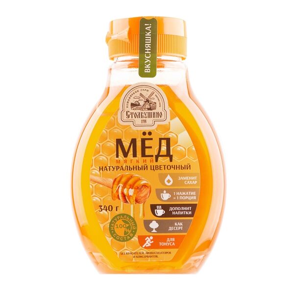 Мёд цветочный натуральный, «Столбушинский продукт»