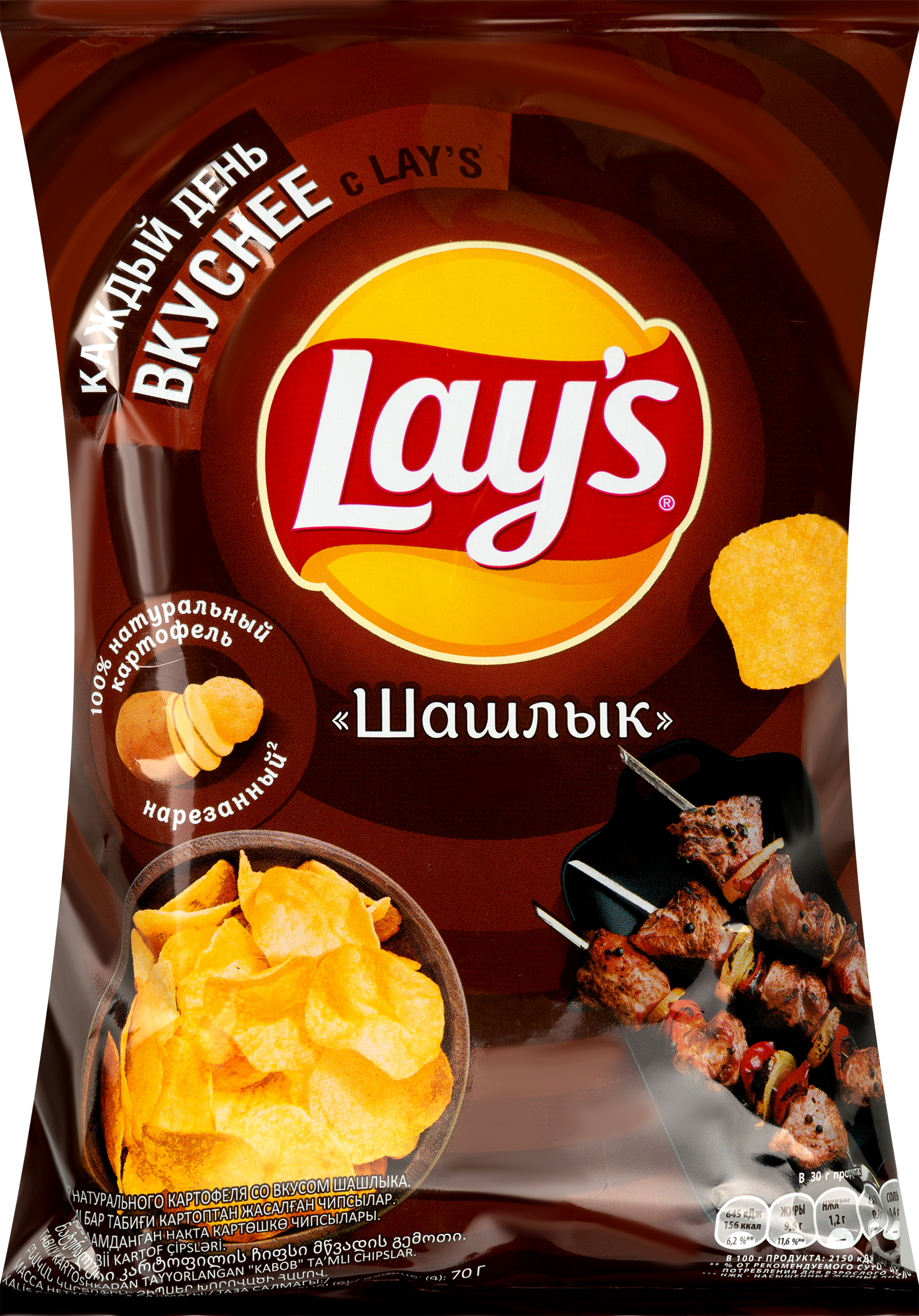 

Чипсы картофельные LAY'S со вкусом шашлыка 70 г