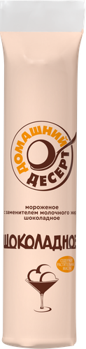 

Мороженое Гроспирон Домашний десерт, шоколадное 12%, с змж, пакет 500 г