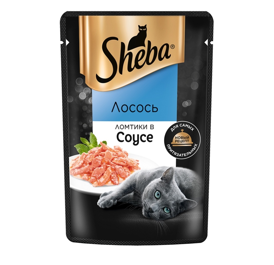 

Влажный корм для кошек Sheba Ломтики в соусе с лососем 75 г