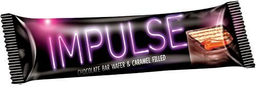 Вафли Impulse с мягкой карамелью в глазури 16 г