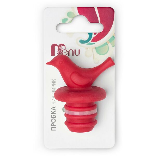 Пробка Menu Чик-Чирик, силикон, цвет в ассортименте, 4.7х4.2х3.2 см