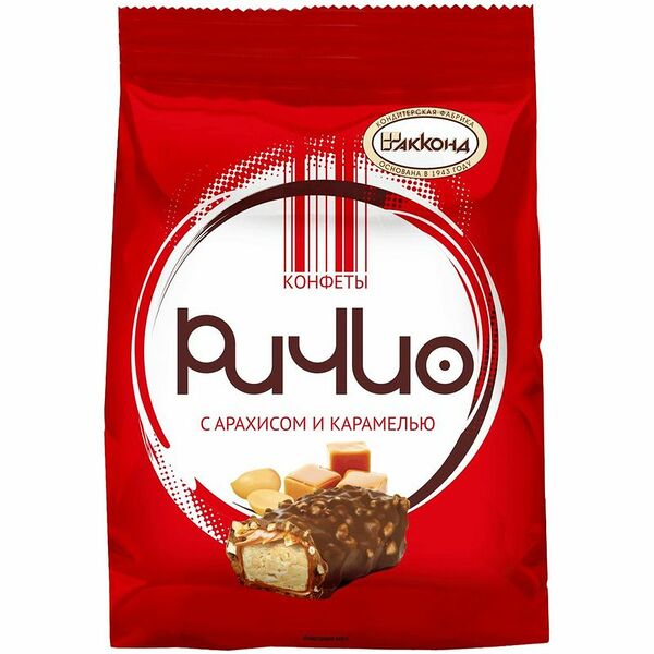 Конфеты Акконд Ричио с арахисом и карамелью, 250г