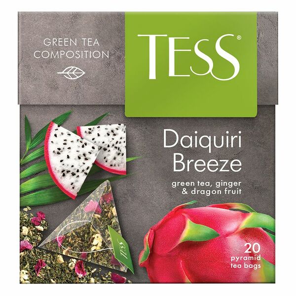 Чай зеленый Tess Daiquiri breeze в пирамидках 20 шт., 36 г