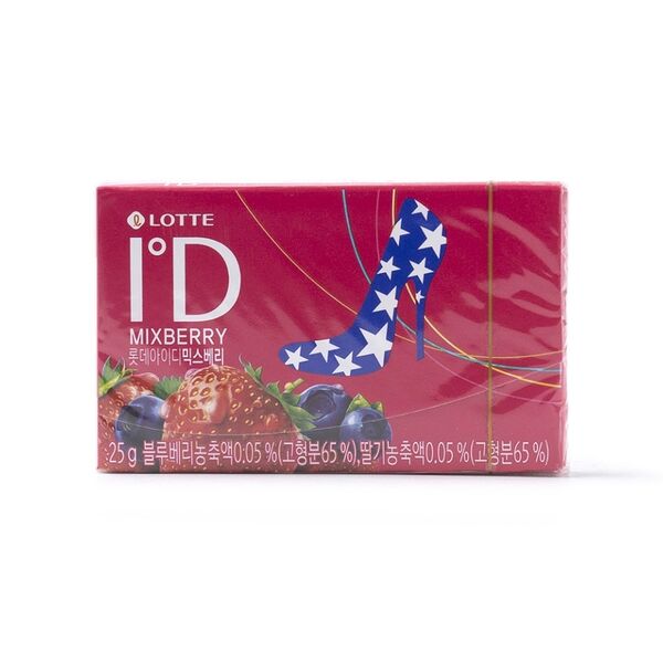 Жевательная резинка Lotte Id mix Berry 25г, Южная Корея