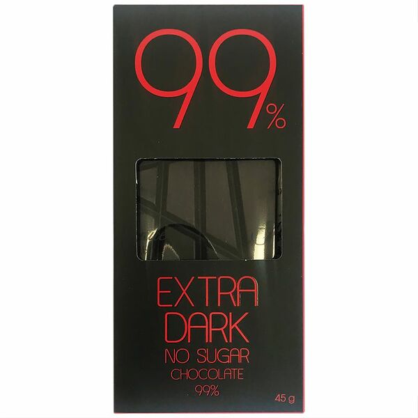 Шоколад Shokobox extra dark горький без сахара 99%