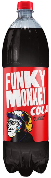 

Напиток Funky Monkey Cola Classic сильногазированный 1.5 л