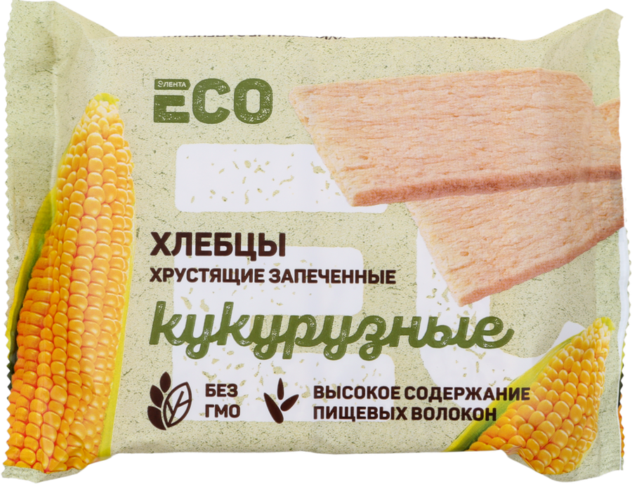 

Хлебцы хрустящие кукурузные ЛЕНТА ECO запеченные