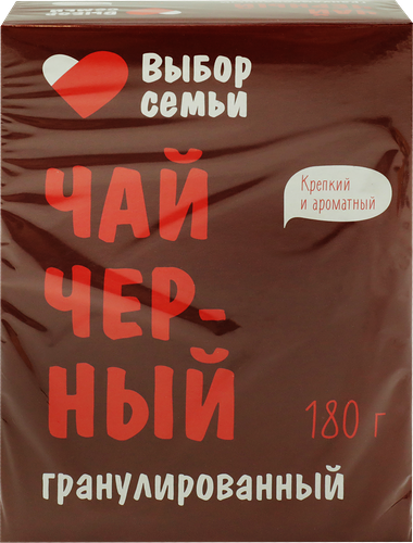 Чай черный Выбор семьи байховый гранулированный 180 г