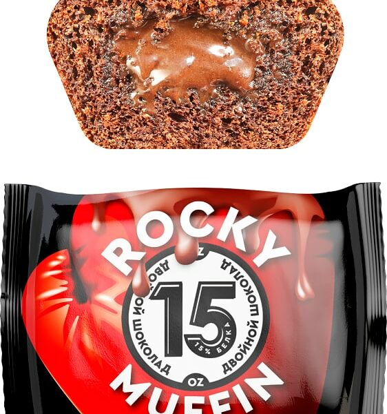 Маффин Rocky Muffin Двойной шоколад 55г